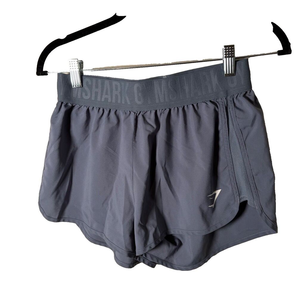 Gymshark Shorts Women's Small Gray Athletic Active Lightweight Logo Casual